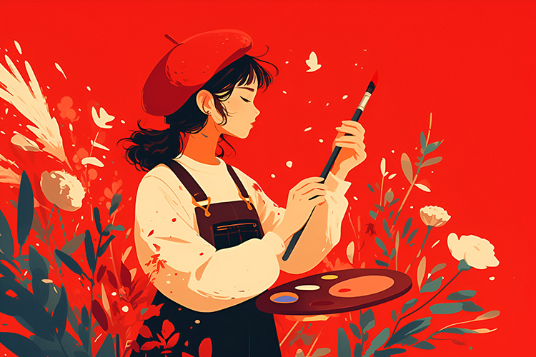 攝圖網(wǎng)_601266338_花叢中的藝術(shù)少女(企業(yè)商用)